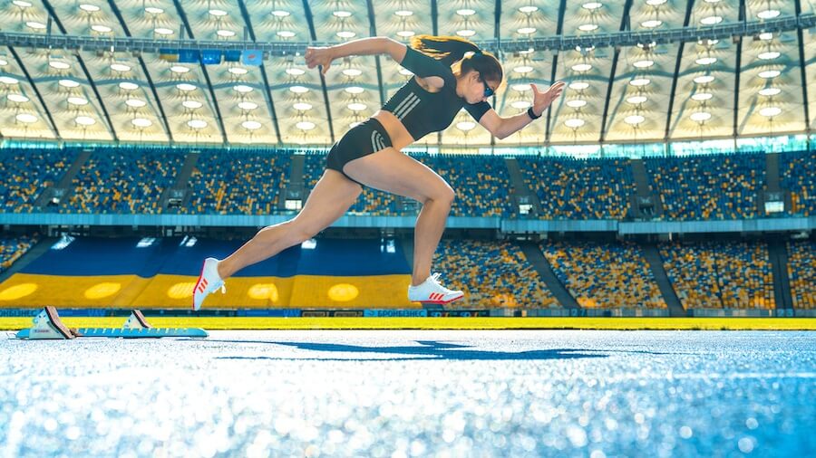 Kobieta podczas biegu